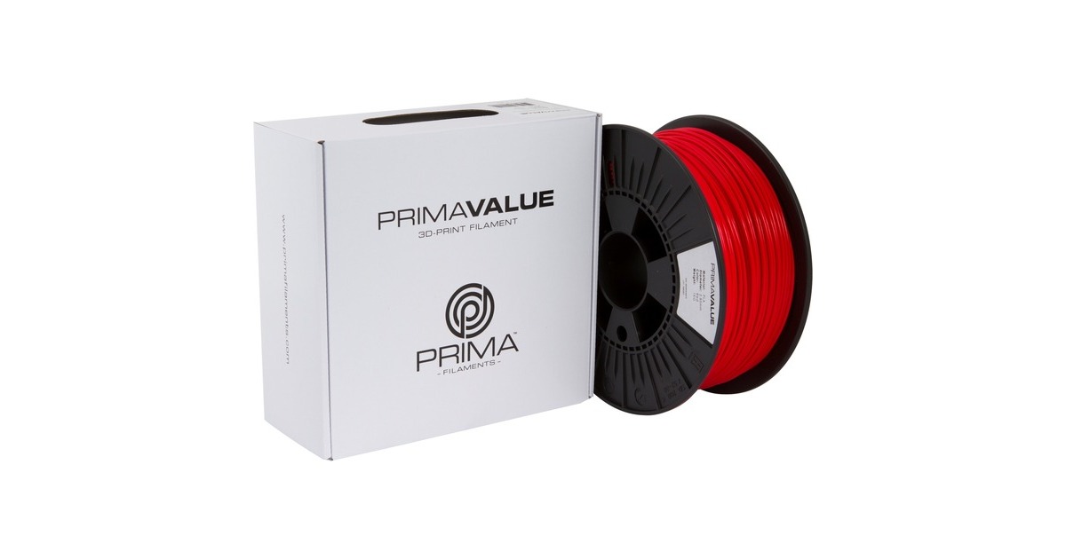 PrimaCreator PrimaValue PLA Red, 3D-Kartusche(rot, 1 kg, 2,85 mm, auf Rolle)
