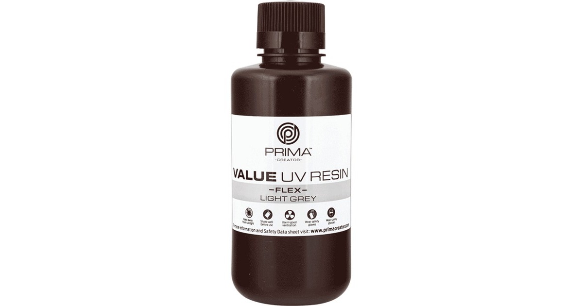 PrimaCreator Value UV / DLP Resin Flex, 3D-Kartusche(grau, 500 ml)