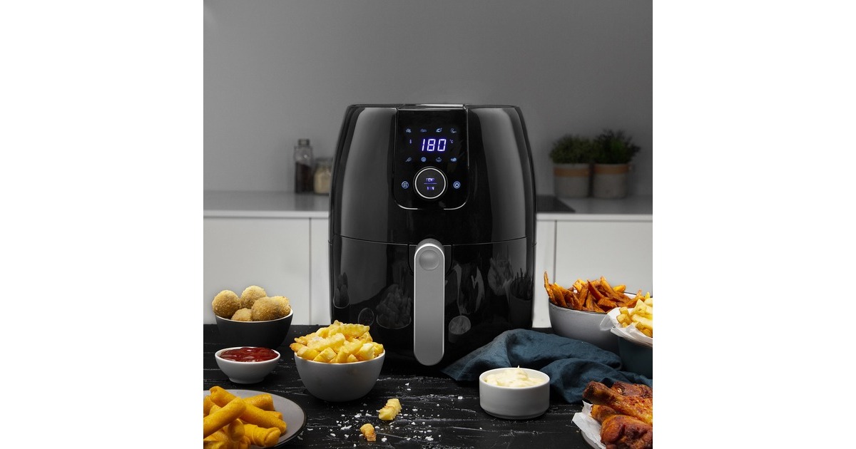 Princess Digital Aerofryer XXL 182025 , Heißluftfritteuse(schwarz/silber)