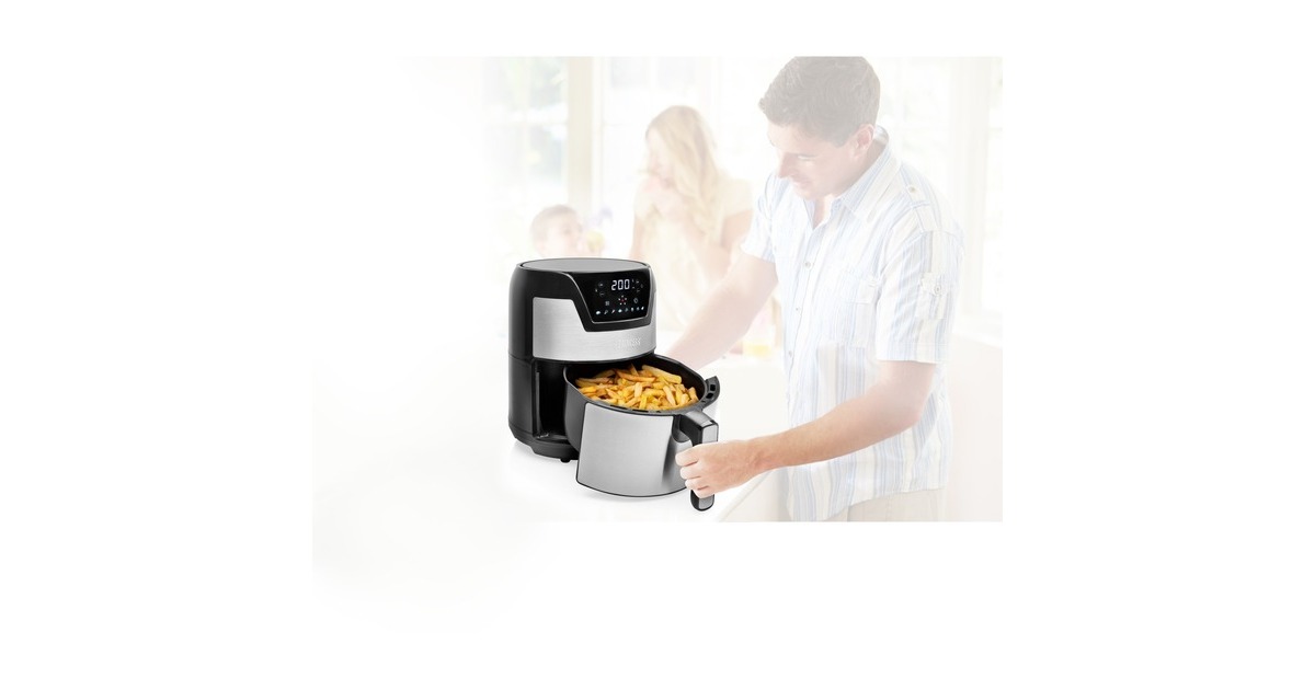Princess Digital Aerofryer XXL 182026, Heißluftfritteuse(schwarz/edelstahl)