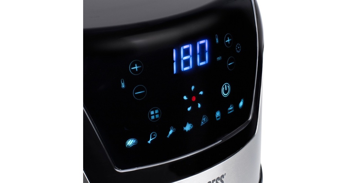 Princess Digital Aerofryer XXL 182026, Heißluftfritteuse(schwarz/edelstahl)