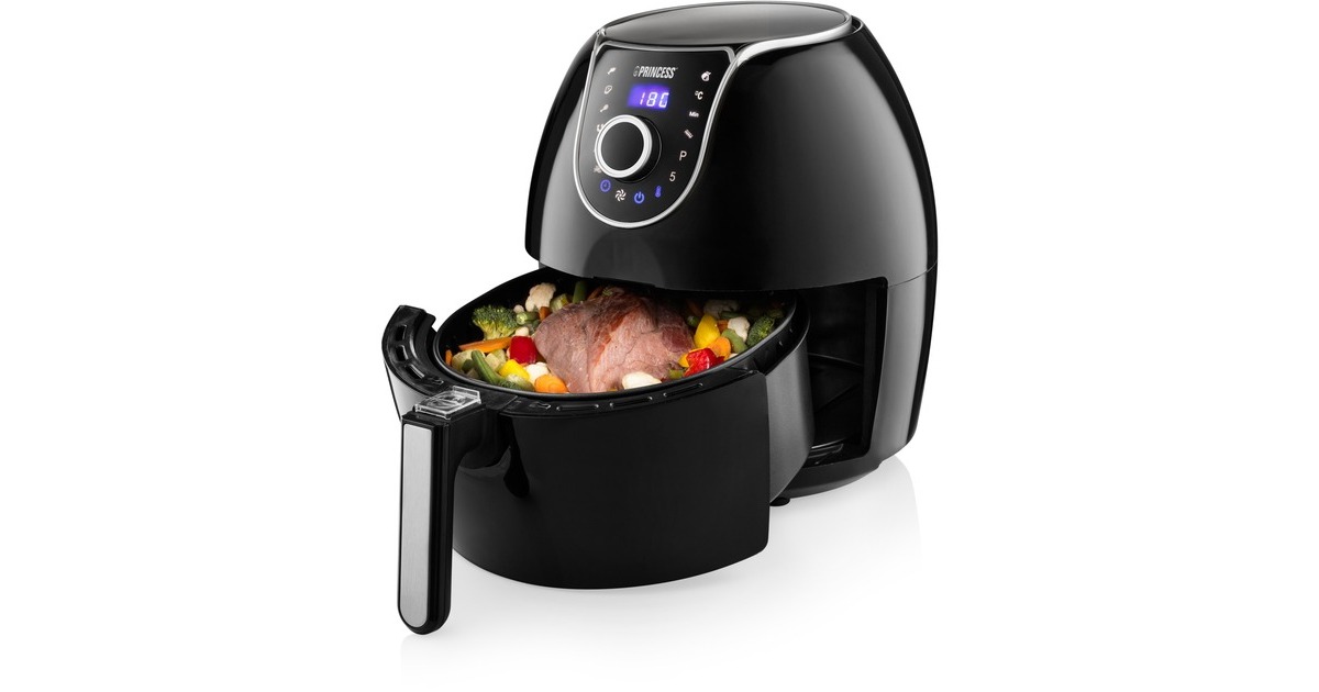 Princess Digital Family Aerofryer 182055, Heißluftfritteuse(schwarz/silber)