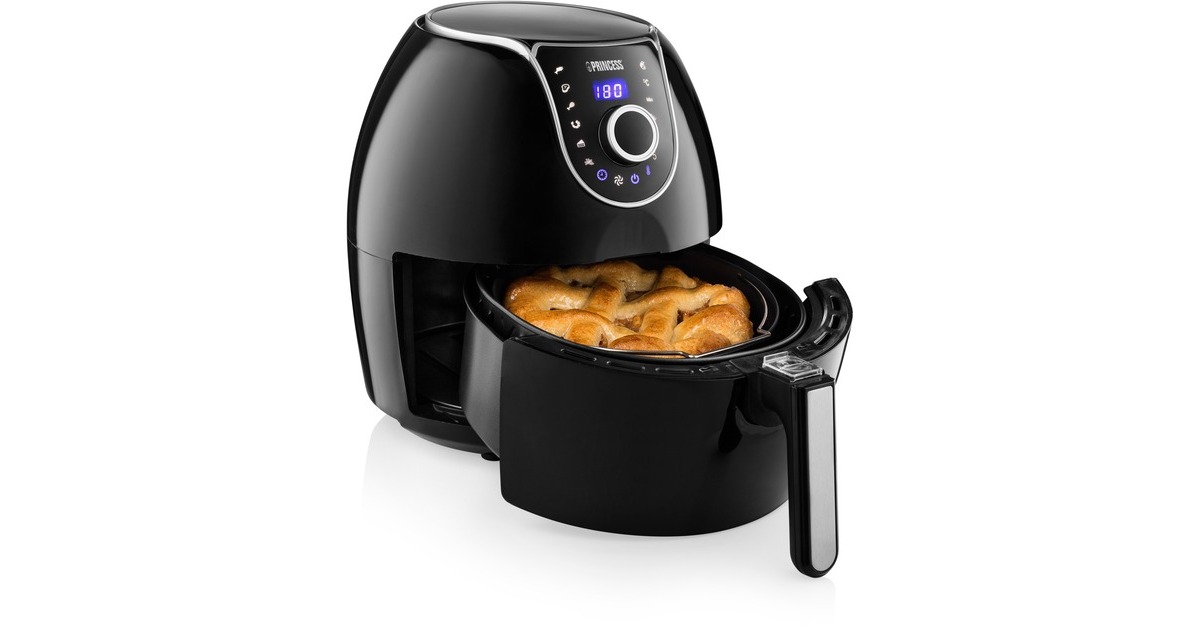 Princess Digital Family Aerofryer 182055, Heißluftfritteuse(schwarz/silber)