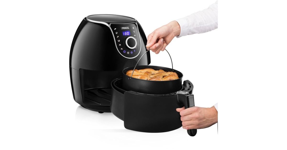 Princess Digital Family Aerofryer 182055, Heißluftfritteuse(schwarz/silber)