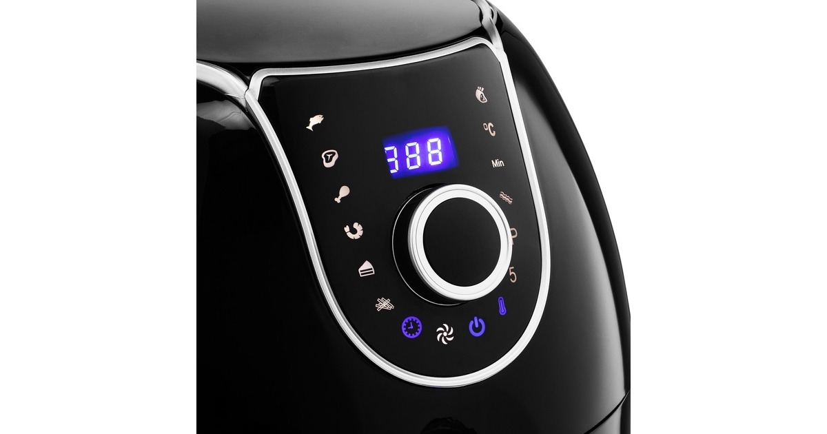 Princess Digital Family Aerofryer 182055, Heißluftfritteuse(schwarz/silber)