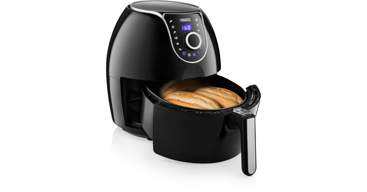 Princess Digital Family Aerofryer 182055, Heißluftfritteuse(schwarz/silber)