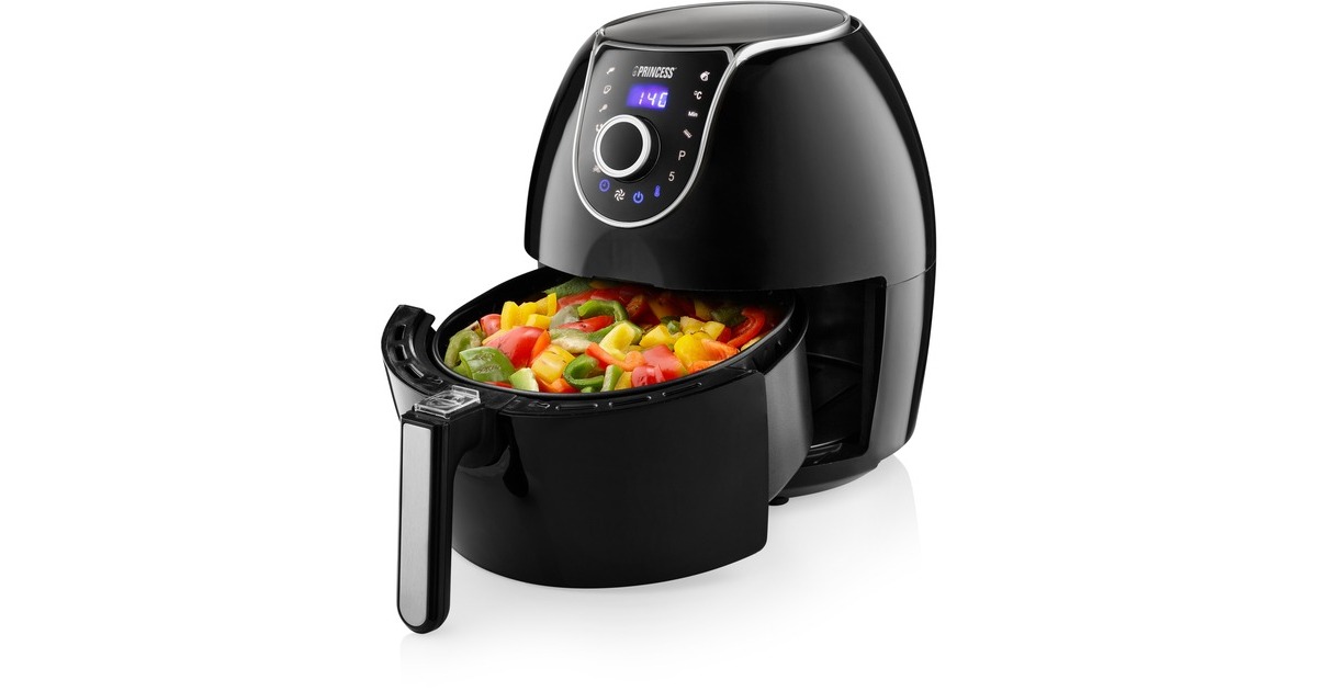 Princess Digital Family Aerofryer 182055, Heißluftfritteuse(schwarz/silber)