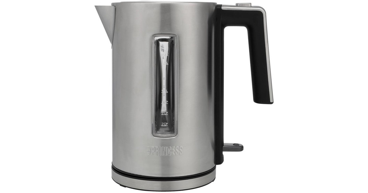 Princess Schnellwasserkocher 236046(edelstahl/schwarz, 1,7 Liter)