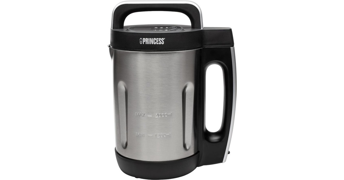 Princess Suppenkocher Family XL 214002, Wasserkocher(edelstahl/schwarz)