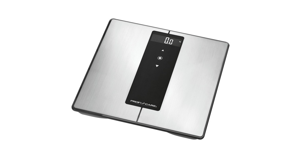 ProfiCare 9 in 1 Diagnose-Waage PC-PW 3008 BT(edelstahl/schwarz, mit Bluetooth)