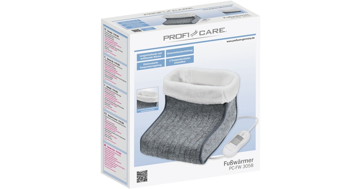 ProfiCare PC-FW 3058, Fußwärmer(grau/weiß)