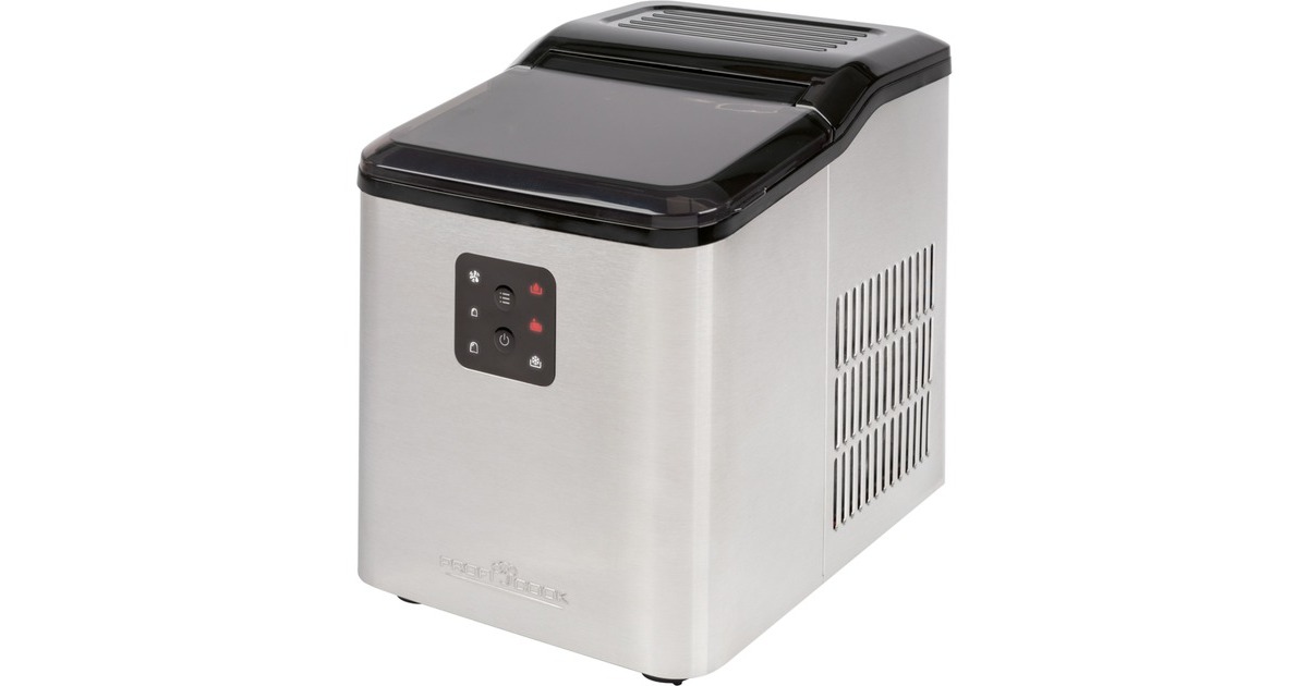 ProfiCook Eiswürfelbereiter PC-EWB 1253 inox(edelstahl/schwarz, 120 Watt)