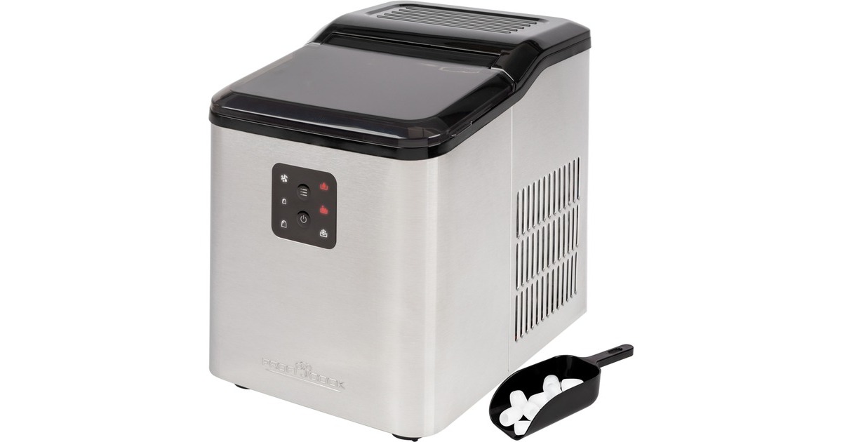 ProfiCook Eiswürfelbereiter PC-EWB 1253 inox(edelstahl/schwarz, 120 Watt)