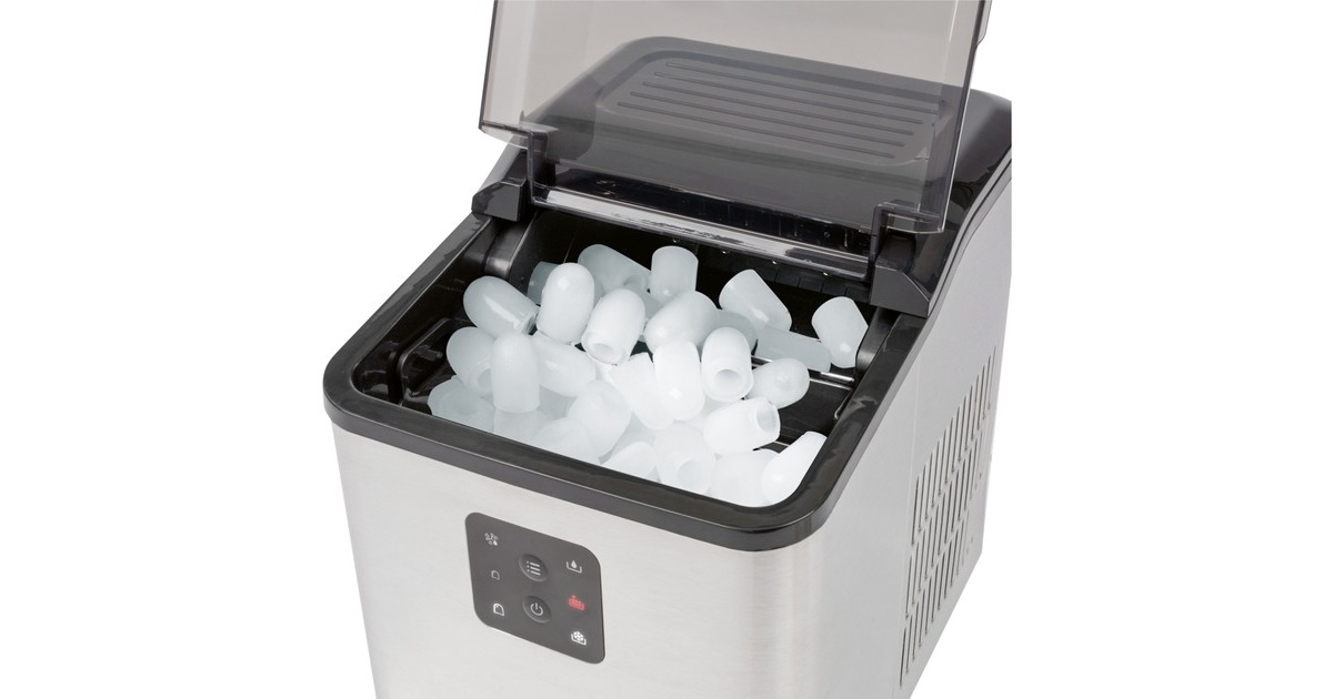 ProfiCook Eiswürfelbereiter PC-EWB 1253 inox(edelstahl/schwarz, 120 Watt)