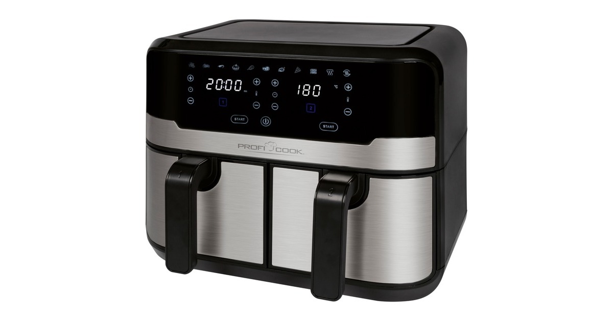 ProfiCook PC-FR 1242 H, Heißluftfritteuse(schwarz/edelstahl) ProfiCook PC-FR 1242 H, Heißluftfritteuse(schwarz/edelstahl)
