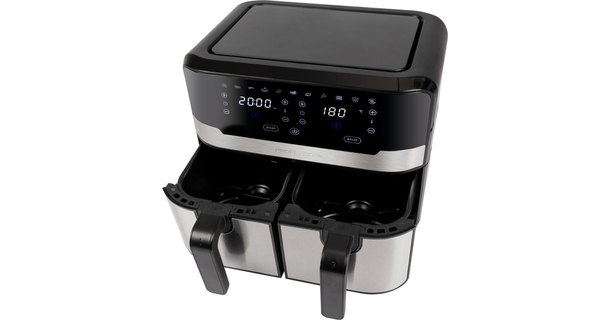 ProfiCook PC-FR 1242 H, Heißluftfritteuse(schwarz/edelstahl)