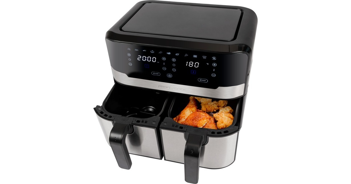 ProfiCook PC-FR 1242 H, Heißluftfritteuse(schwarz/edelstahl)