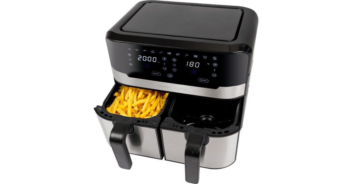 ProfiCook PC-FR 1242 H, Heißluftfritteuse(schwarz/edelstahl)