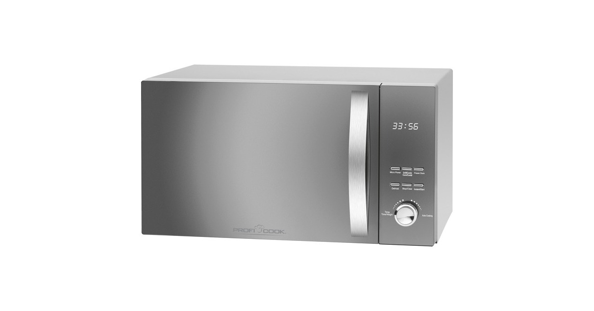 ProfiCook PC-MWG 1176 H, Mikrowelle(silber/schwarz)