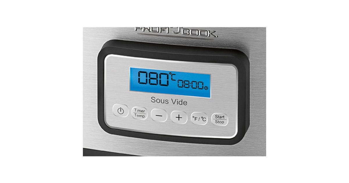 ProfiCook PC-SV 1112, Sous-Vide Garer(edelstahl/schwarz)