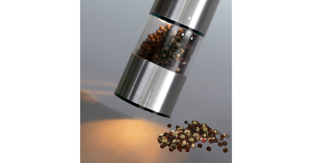 ProfiCook Pfeffer- und Salzmühlen Set PC-PSM 1031, Pfeffer-/Salzmühle(edelstahl/transparent)