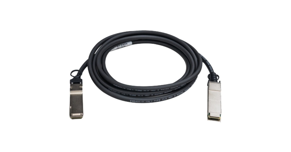 QNAP Direct Attach Kabel CAB-NIC40G30M-QSFP(schwarz, 3 Meter, twinaxial) QNAP Direct Attach Kabel CAB-NIC40G30M-QSFP(schwarz, 3 Meter, twinaxial)