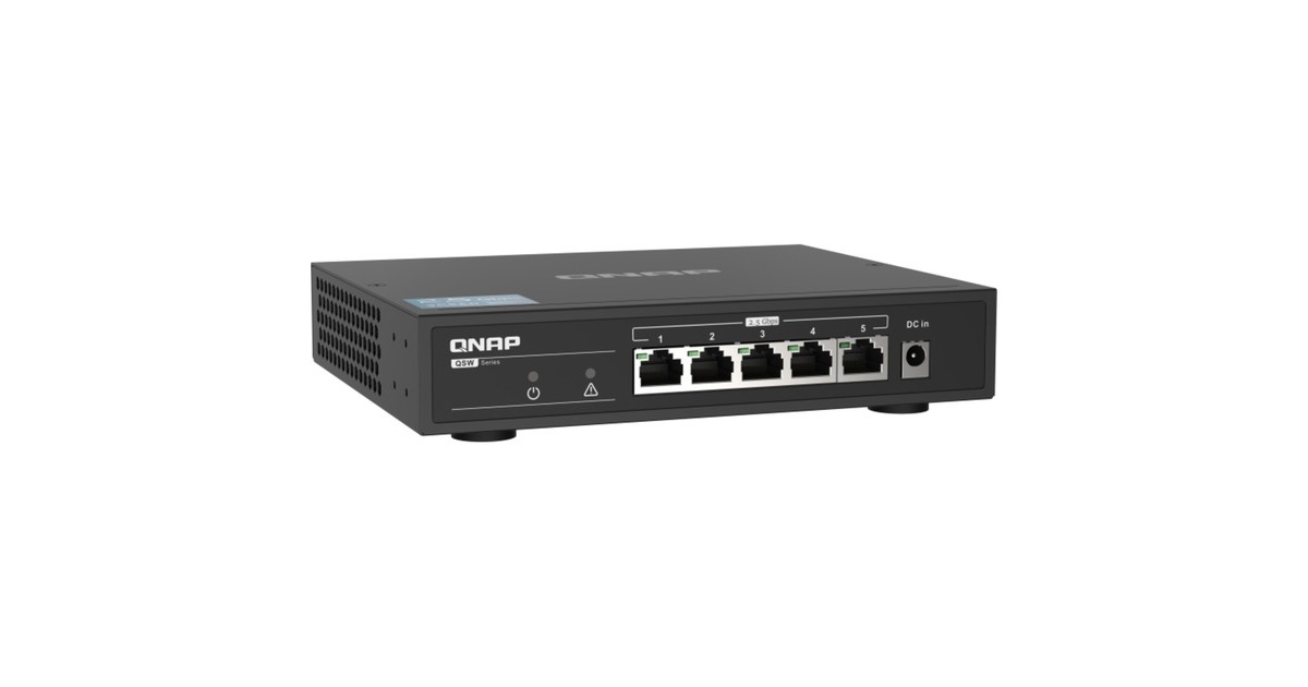QNAP QSW-1105-5T, Switch(schwarz)