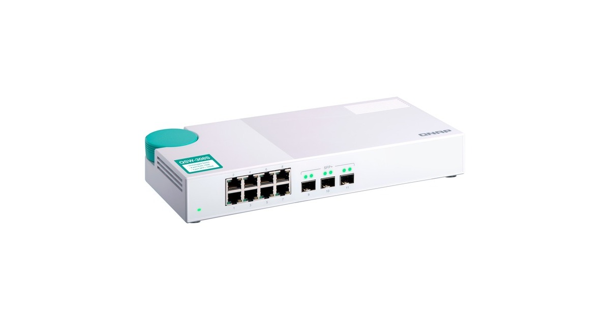 QNAP QSW-308S, Switch(weiß)