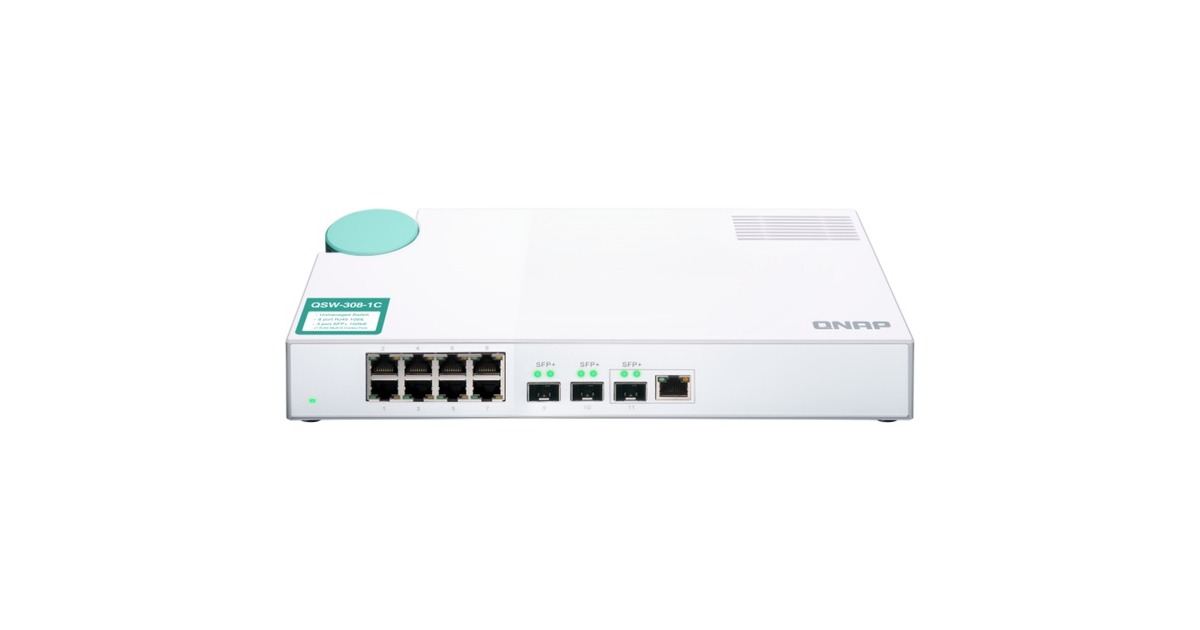 QNAP QSW-308-1C, Switch(weiß)