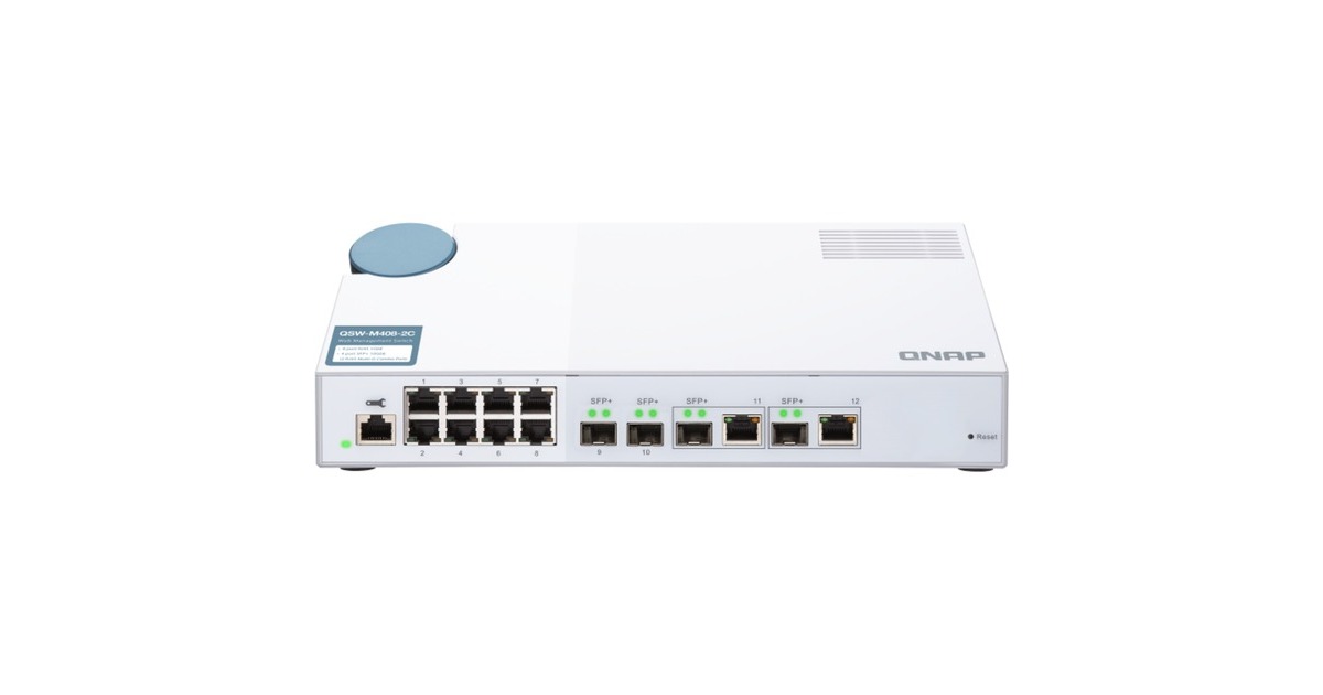 QNAP QSW-M408-2C, Switch(weiß)