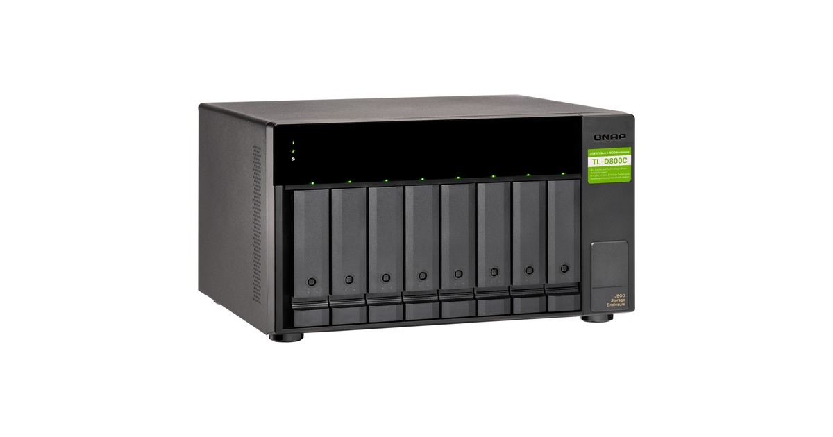 QNAP TL-D800C, Laufwerksgehäuse(schwarz) QNAP TL-D800C, Laufwerksgehäuse(schwarz)