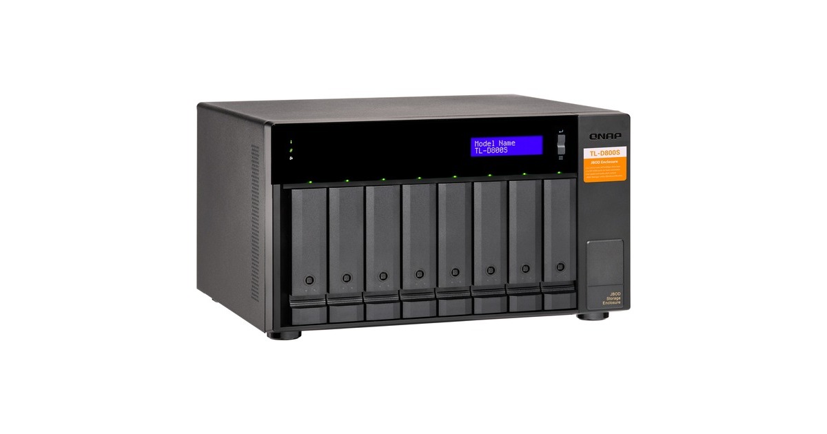 QNAP TL-D800S, Laufwerksgehäuse(schwarz) QNAP TL-D800S, Laufwerksgehäuse(schwarz)