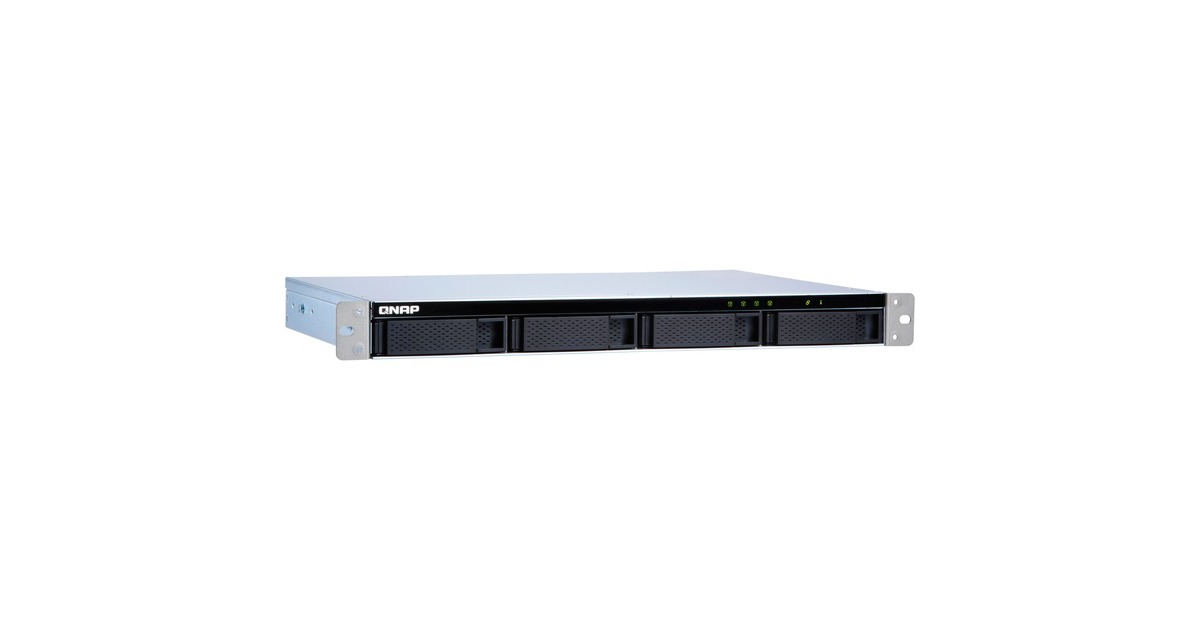 QNAP TL-R400S, Laufwerksgehäuse(schwarz, 1HE-Rackmount) QNAP TL-R400S, Laufwerksgehäuse(schwarz, 1HE-Rackmount)