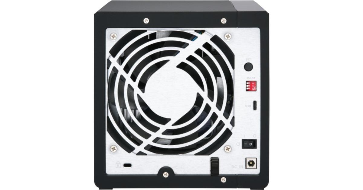 QNAP TR-004 Erweiterungsgehäuse, Laufwerksgehäuse(schwarz, RAID-Unterstützung)