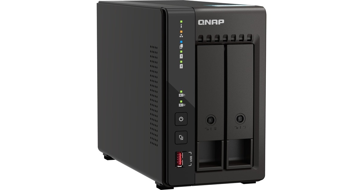 QNAP TS-253E-8G, NAS(schwarz)