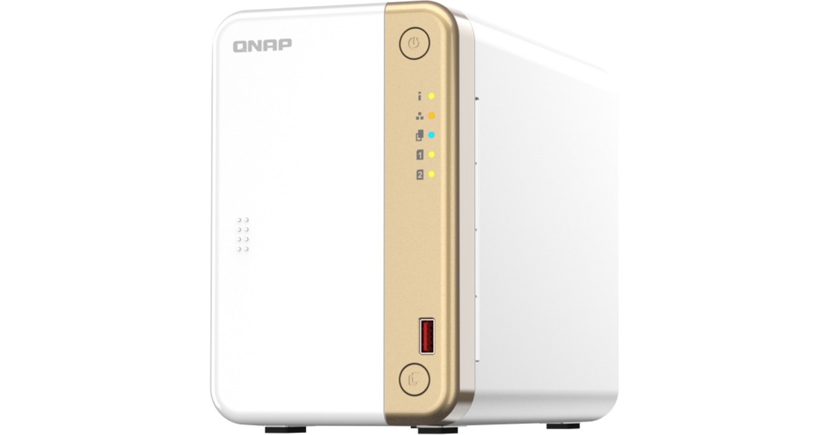 QNAP TS-262-4G, NAS(weiß)