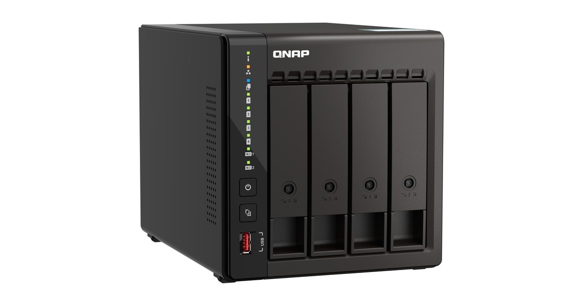 QNAP TS-453E-8G, NAS(schwarz)