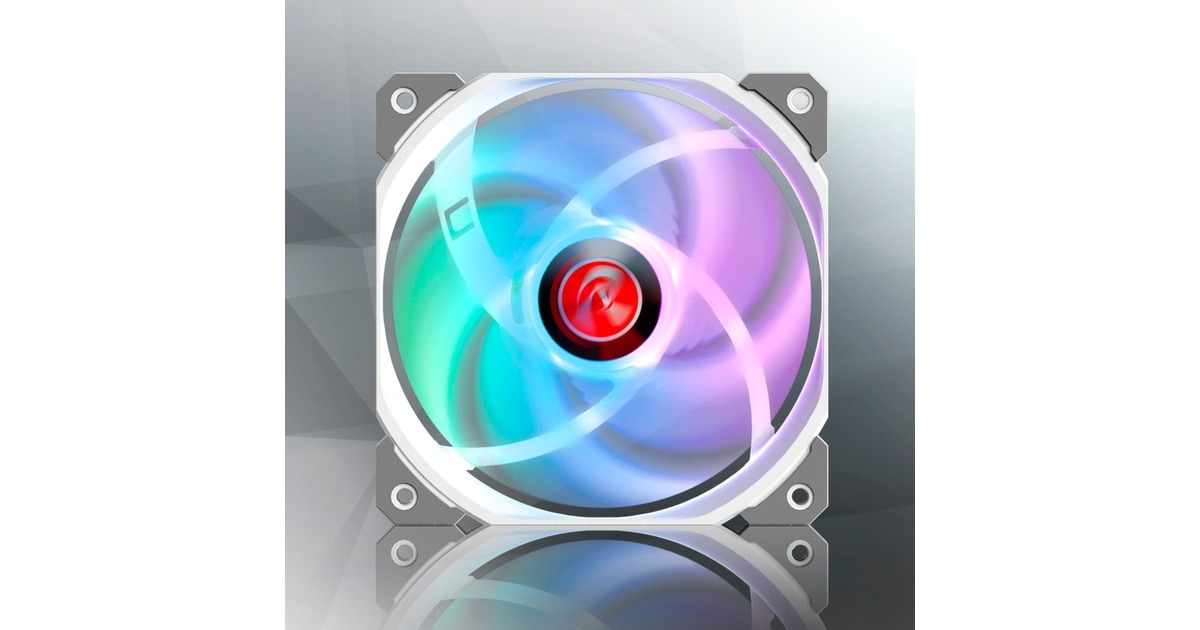 RAIJINTEK AGERAS 12 WHITE ARGB-2, Gehäuselüfter(weiß)