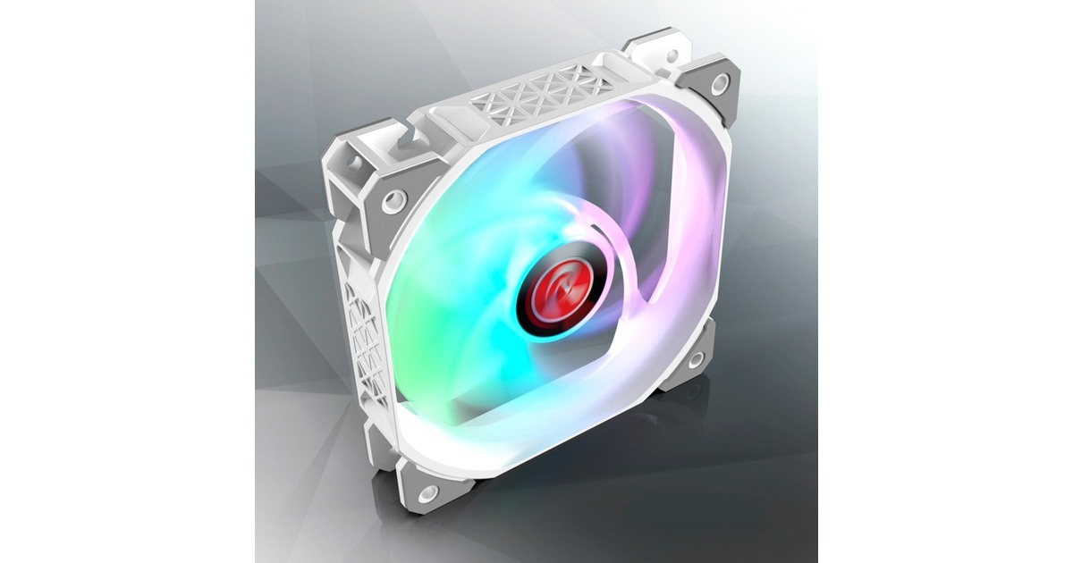 RAIJINTEK AGERAS 12 WHITE ARGB-2, Gehäuselüfter(weiß)
