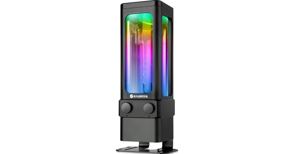 RAIJINTEK ANTILA D5 EVO RBW, Ausgleichsbehälter(schwarz/transparent, Reservoir/Pumpen Combo)