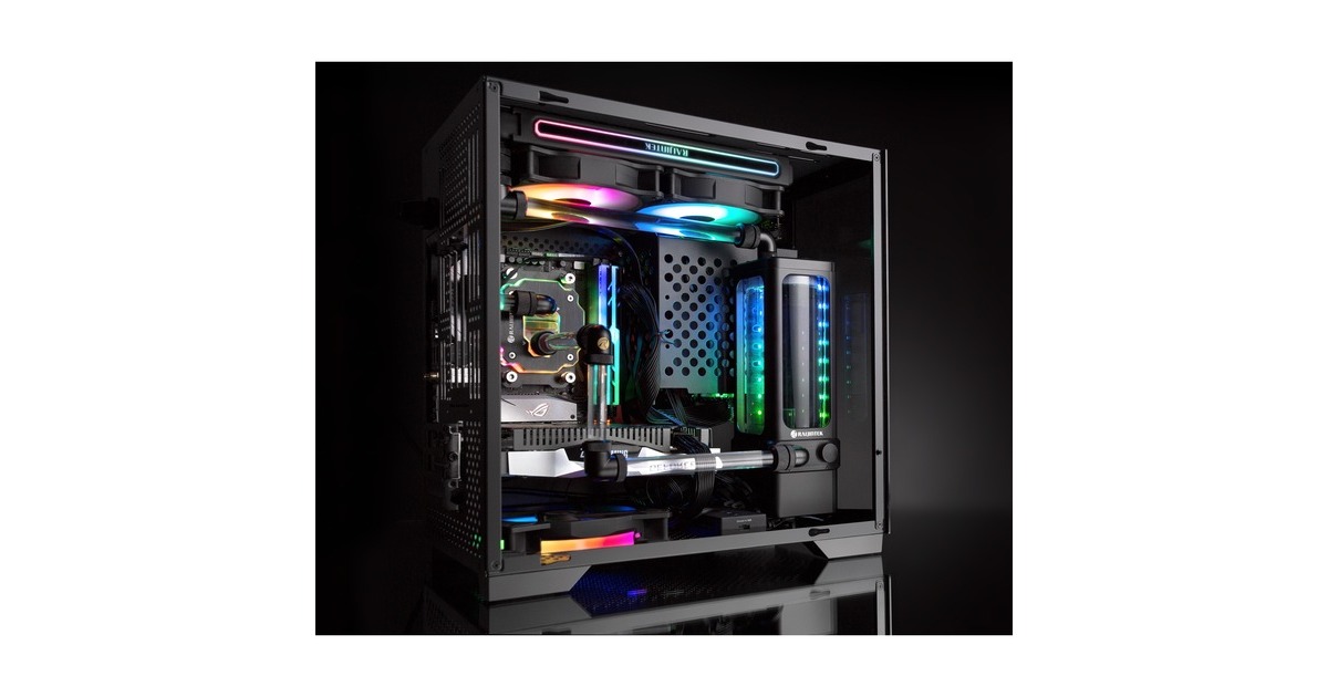 RAIJINTEK ANTILA D5 EVO RBW, Ausgleichsbehälter(schwarz/transparent, Reservoir/Pumpen Combo)