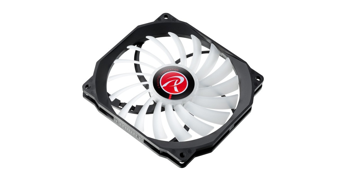 RAIJINTEK Aeolus ß- ARGB 120x130x13, Gehäuselüfter(schwarz/weiß)
