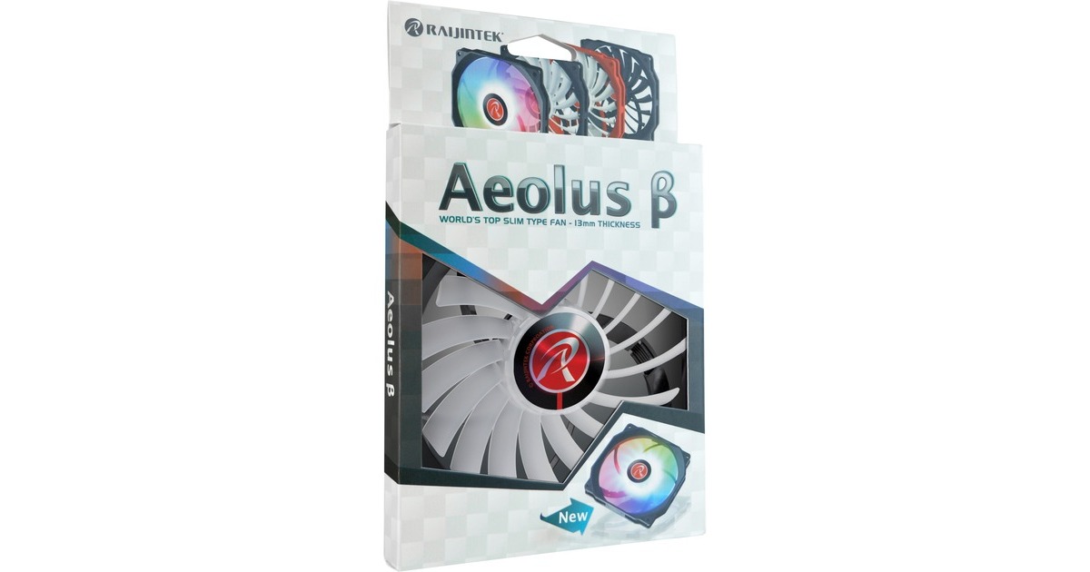 RAIJINTEK Aeolus ß- ARGB 120x130x13, Gehäuselüfter(schwarz/weiß)