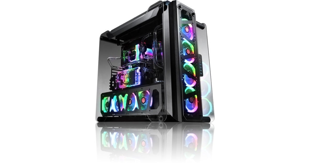 RAIJINTEK ENYO, Bench/Show-Gehäuse(schwarz, Tempered Glass)