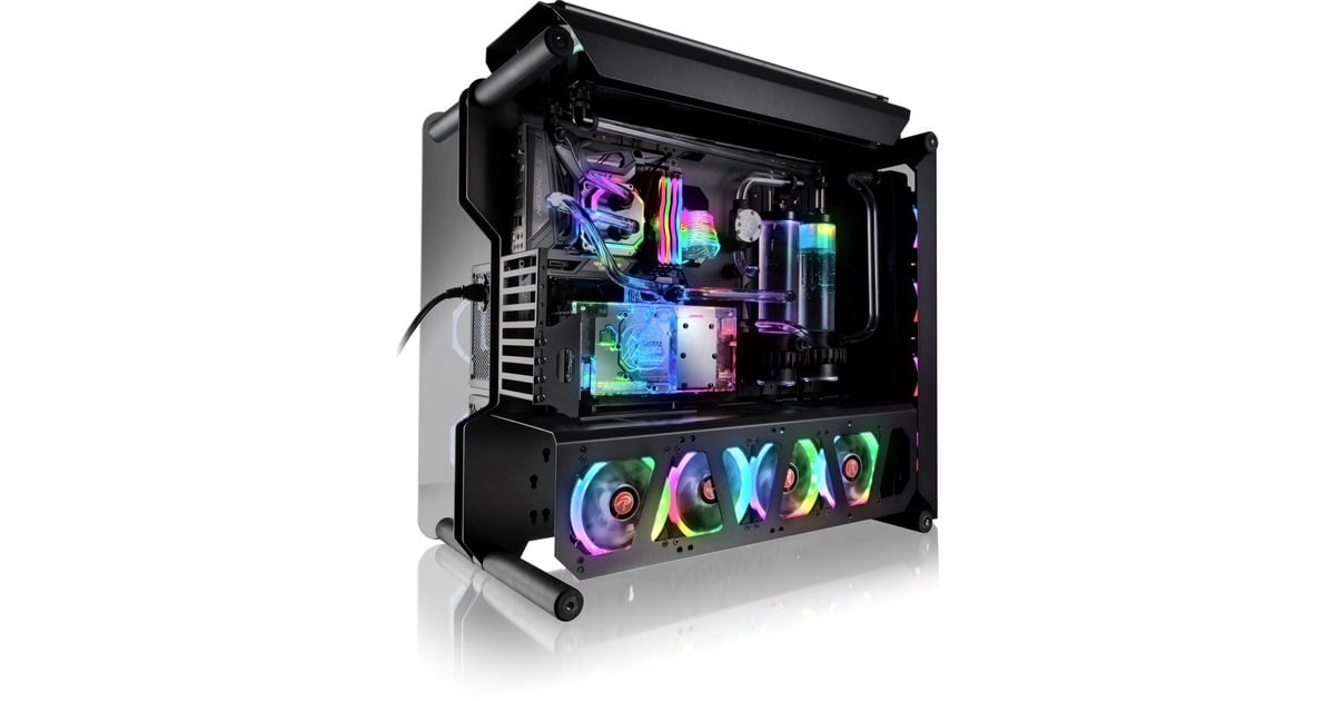 RAIJINTEK ENYO, Bench/Show-Gehäuse(schwarz, Tempered Glass)