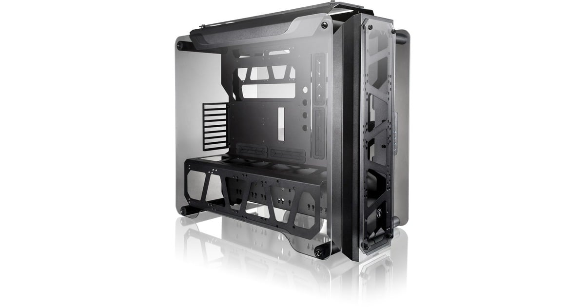 RAIJINTEK ENYO, Bench/Show-Gehäuse(schwarz, Tempered Glass)
