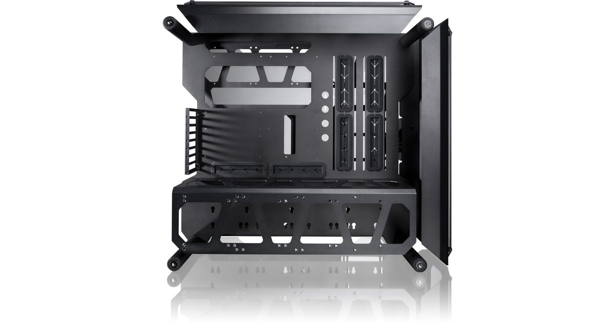 RAIJINTEK ENYO, Bench/Show-Gehäuse(schwarz, Tempered Glass)