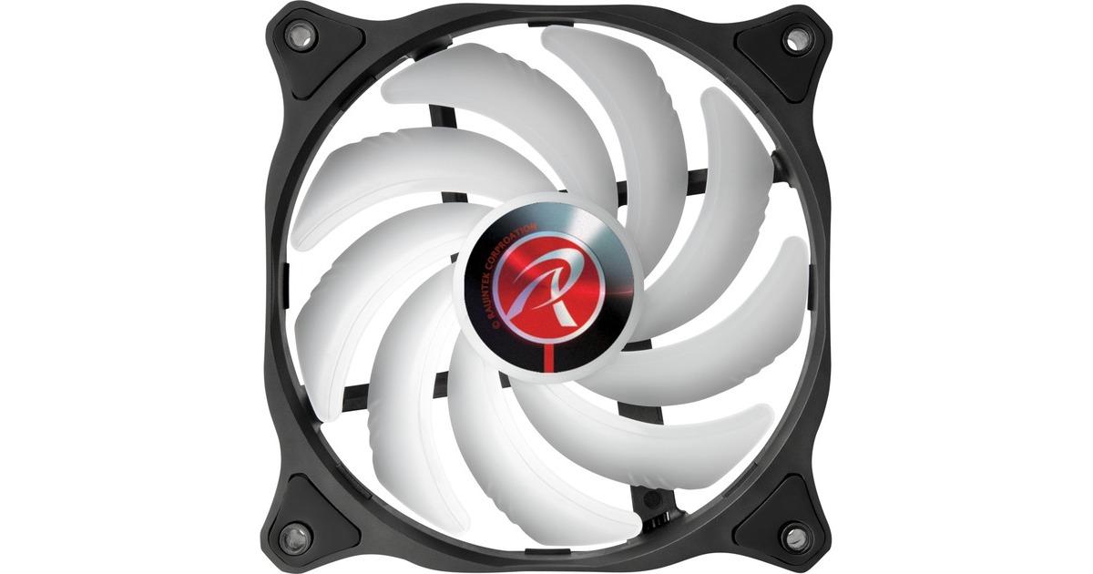 RAIJINTEK EOS 12 RBW ADD-1 120x120x25, Gehäuselüfter(schwarz/transparent, 1 Stück, ohne Controller)