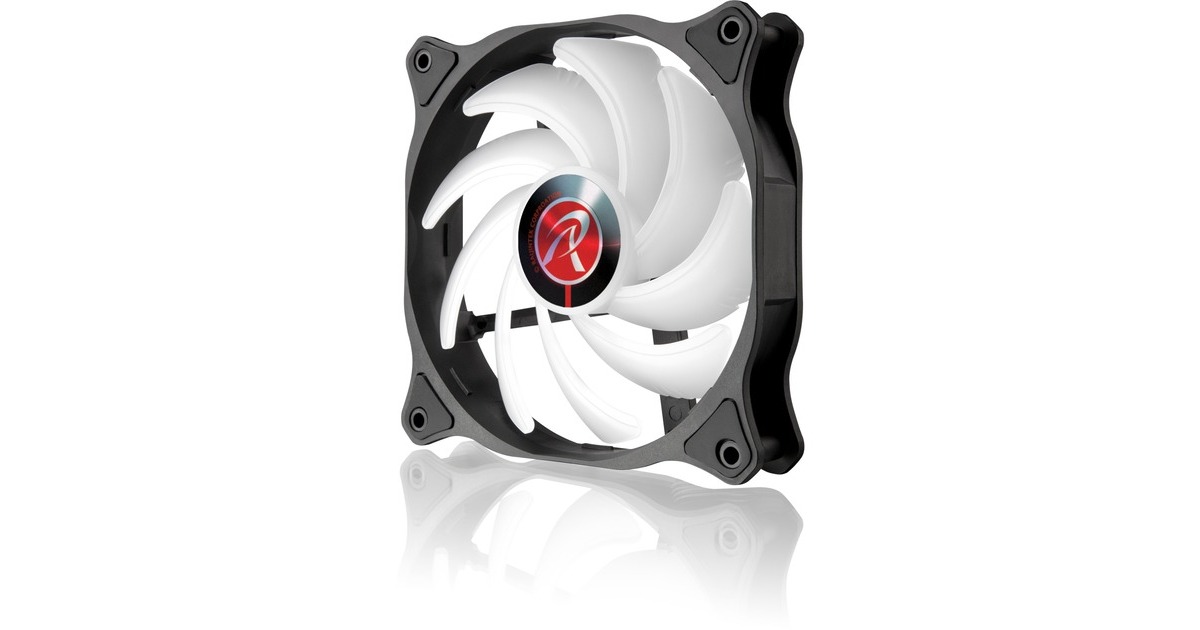 RAIJINTEK EOS 12 RBW ADD-1 120x120x25, Gehäuselüfter(schwarz/transparent, 1 Stück, ohne Controller)