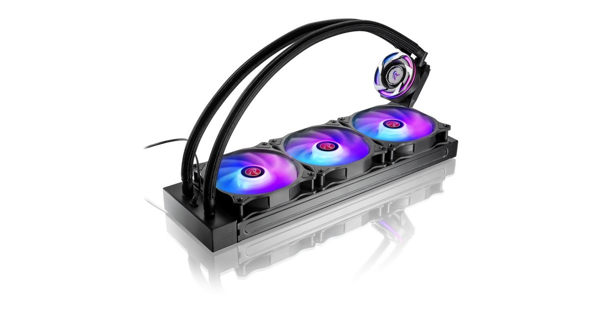 RAIJINTEK EOS 12 RBW ADD -3 120x120x25, Gehäuselüfter(schwarz/transparent, 3 Stück,inkl. ARGB-Hub und Fernbedienung)